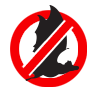 Bat with a red circle and slash